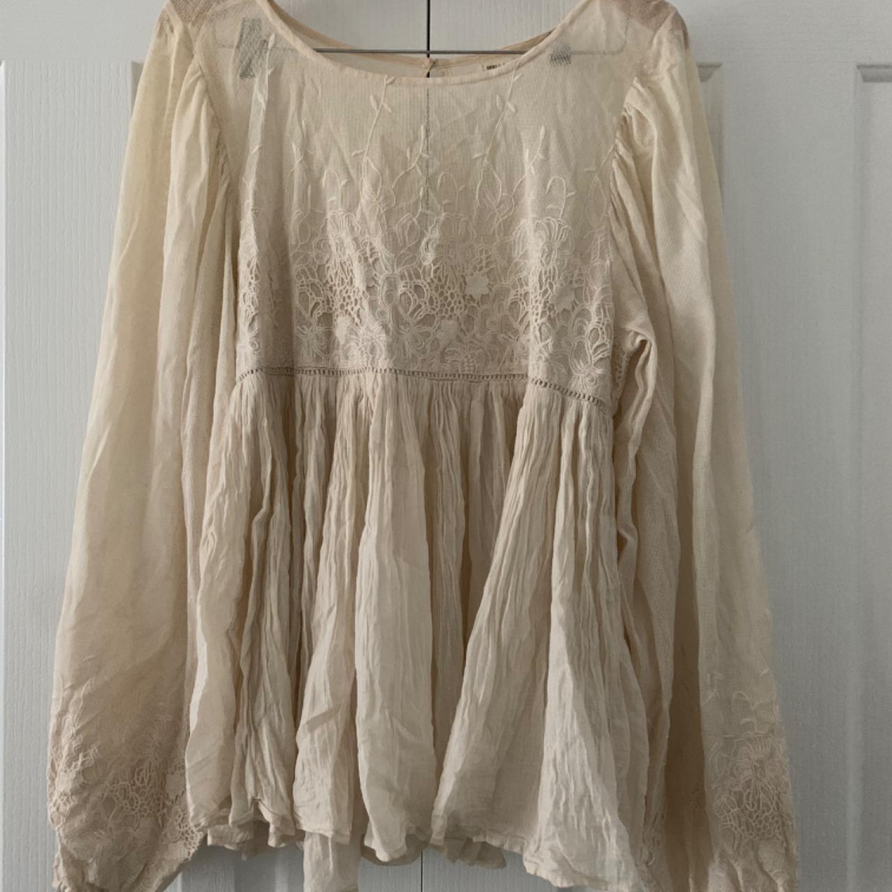 Spell boho blouse. Neutral tones. Beautiful... - Depop