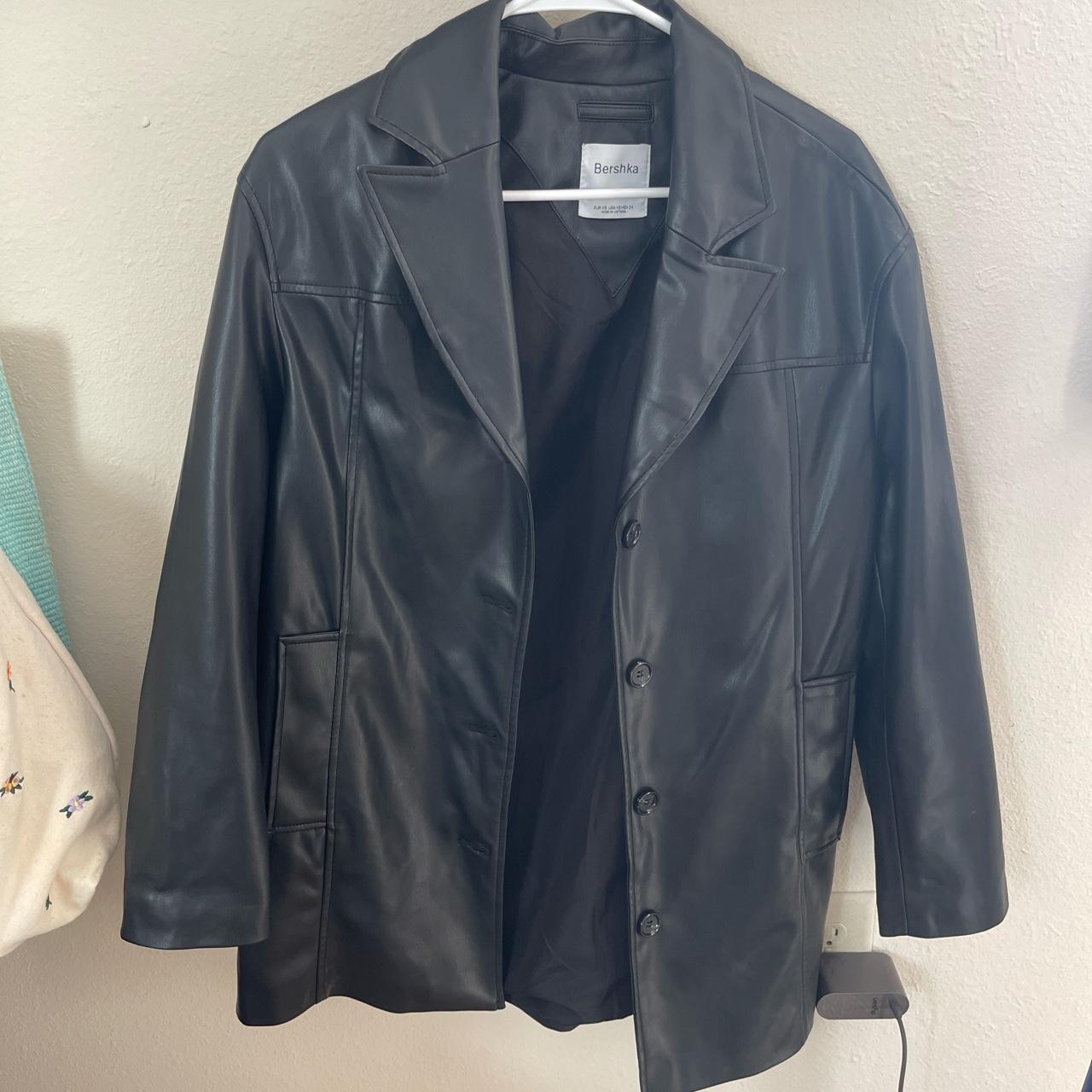 Bershka jacket-leather - Depop