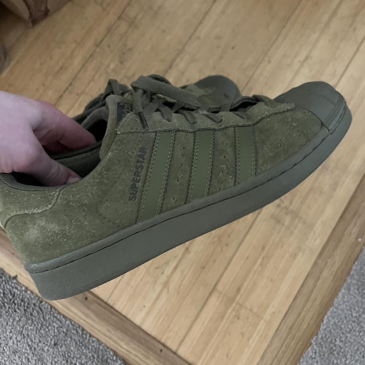 Womens khaki store adidas superstars