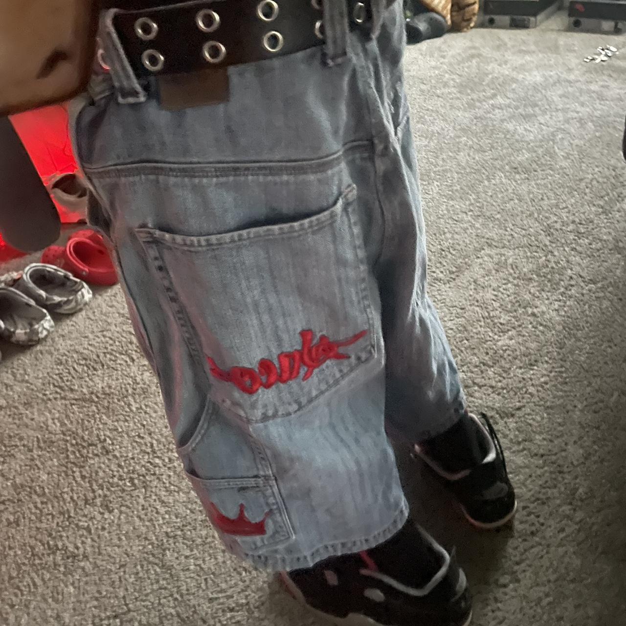 These sick JNCO jorts fuk wit the fit one of my... - Depop