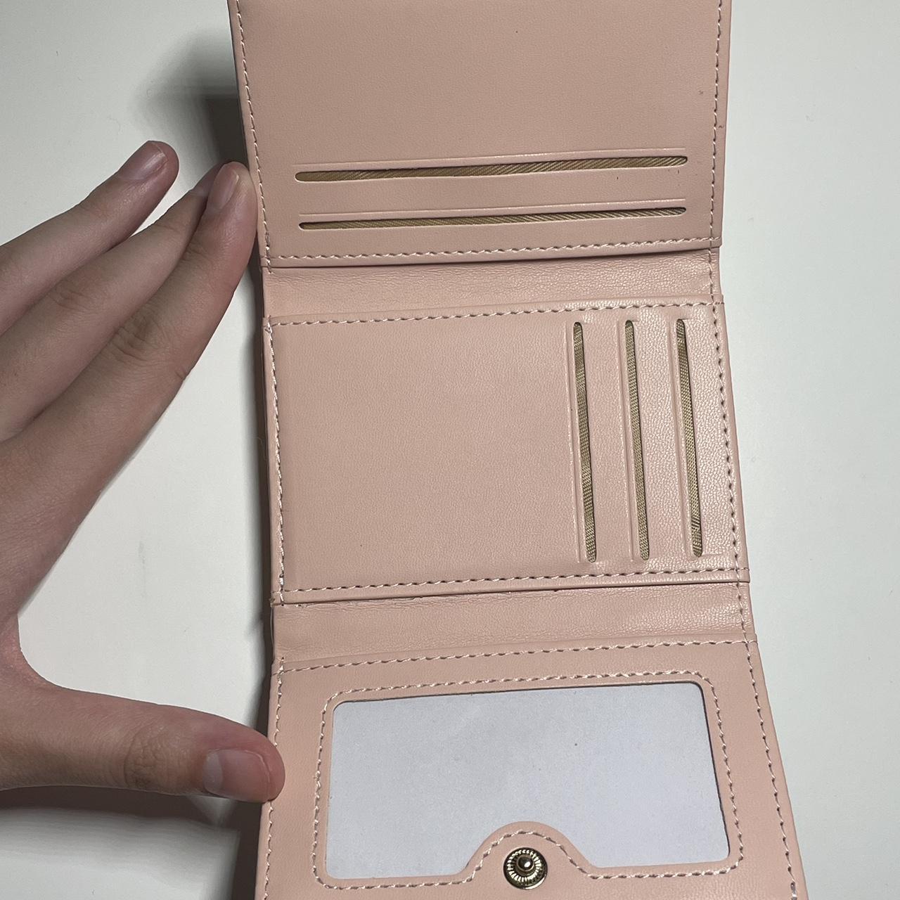 Peach and Beige Wallet Brand new, never used, has 8... - Depop