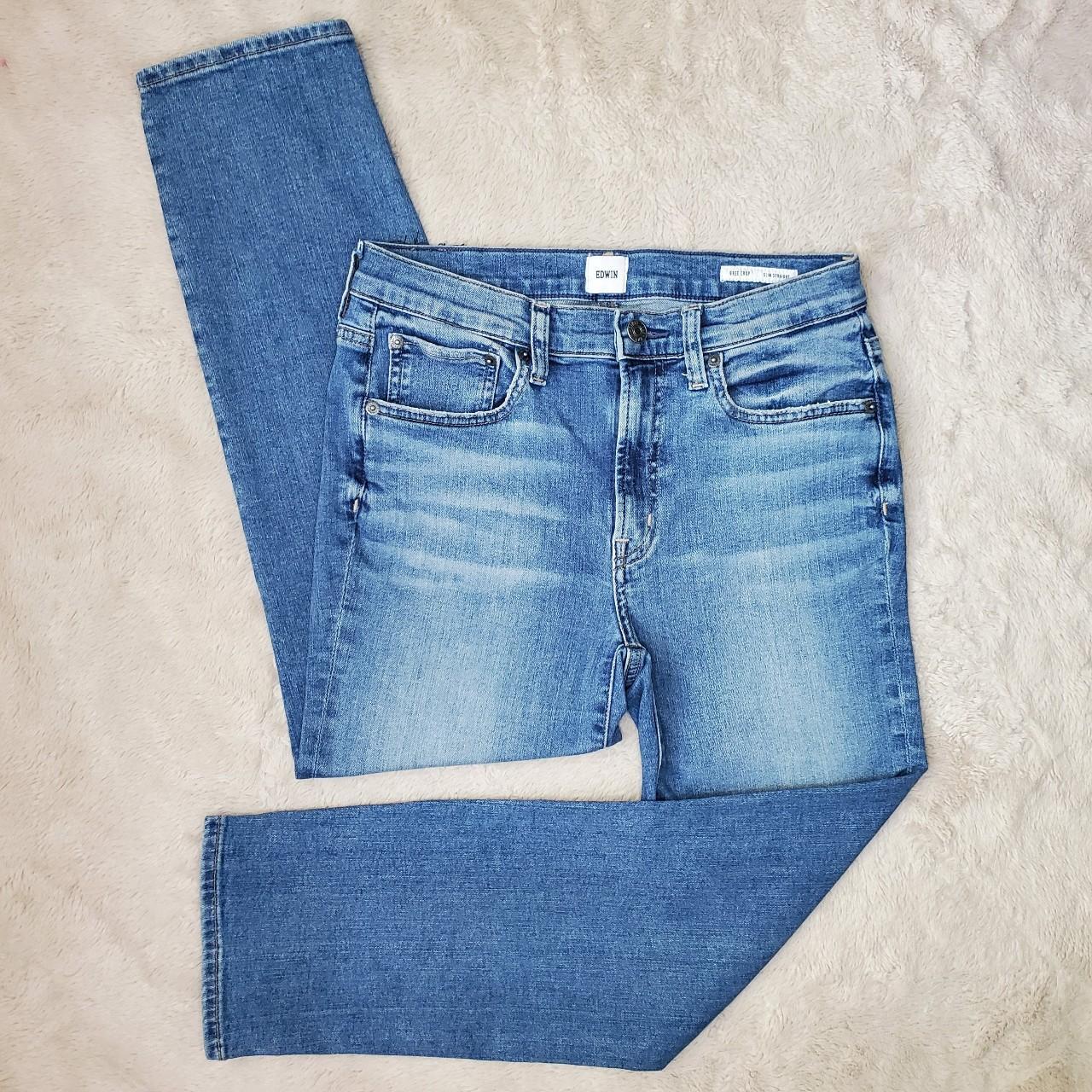 Edwin Bree Slim Straight Crop Jeans 27 / 4 These... - Depop