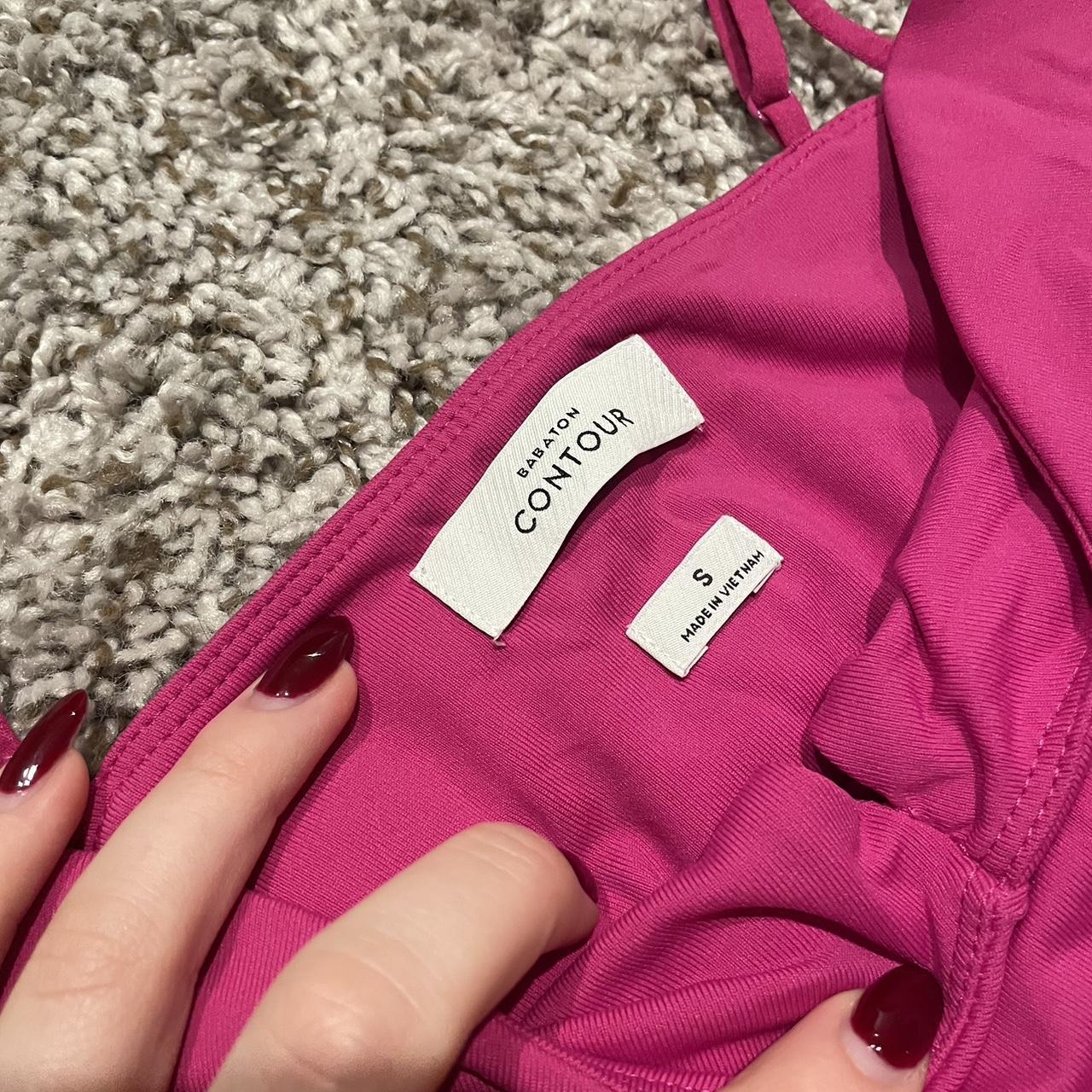 Aritzia Babaton Contour Bodysuit - Baby pink - Depop