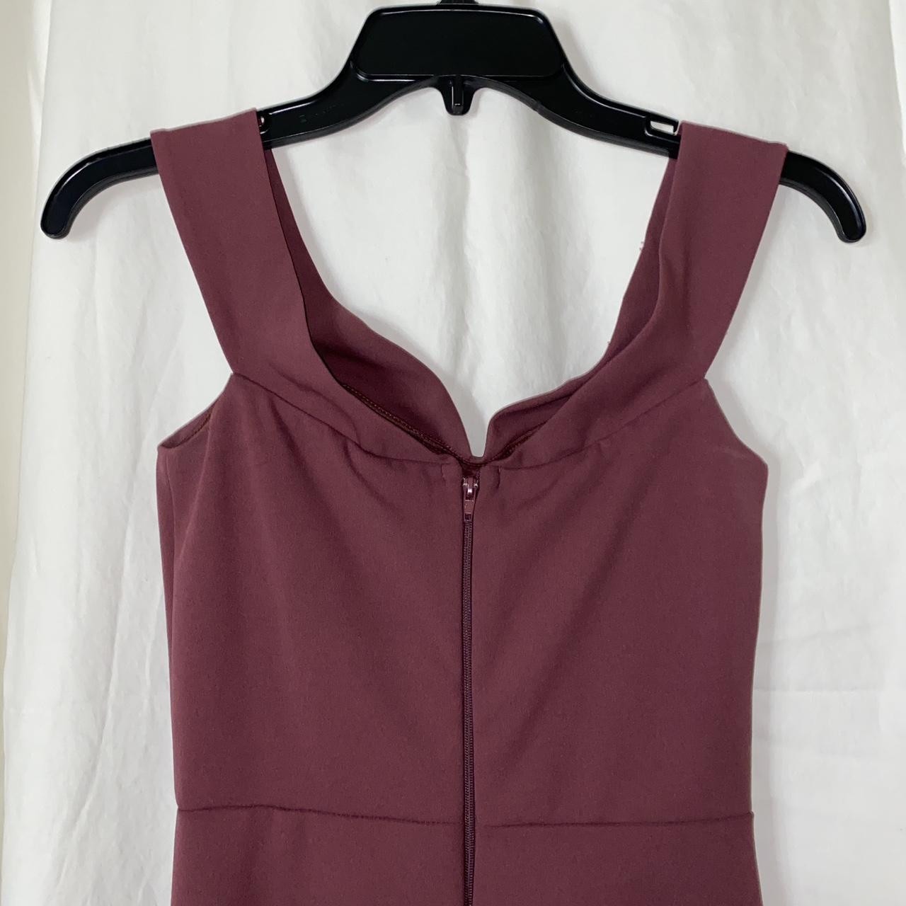 Windsor Women's Pink and Burgundy Dress Depop