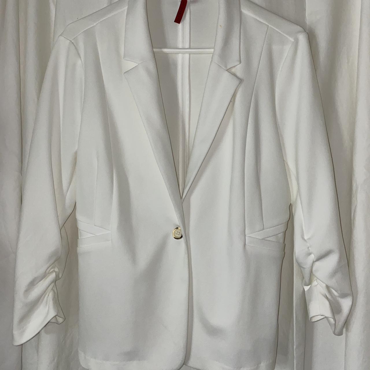 Burlington Women's White Coat | Depop