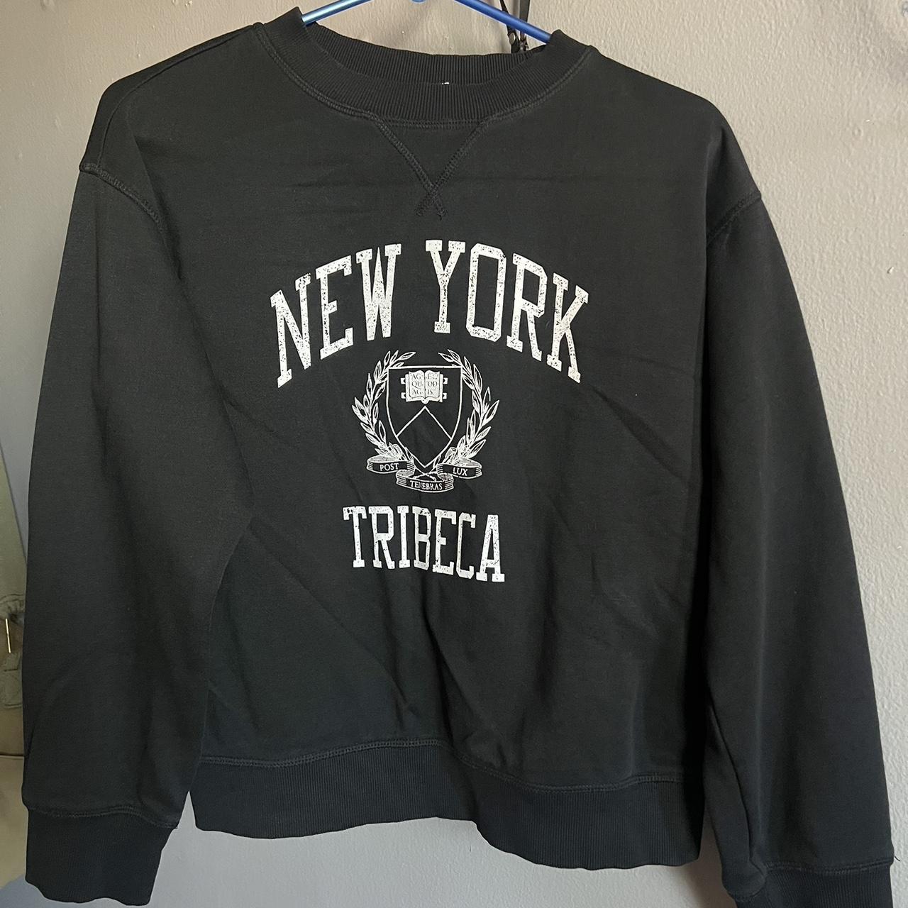 H&m women's black discount sweatshirt