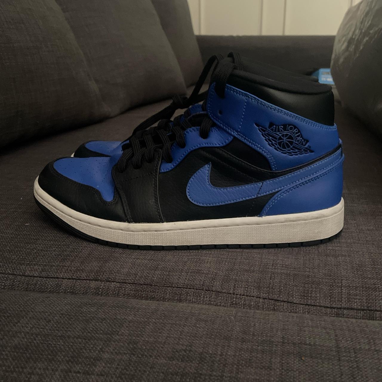 royal blue jordan mids