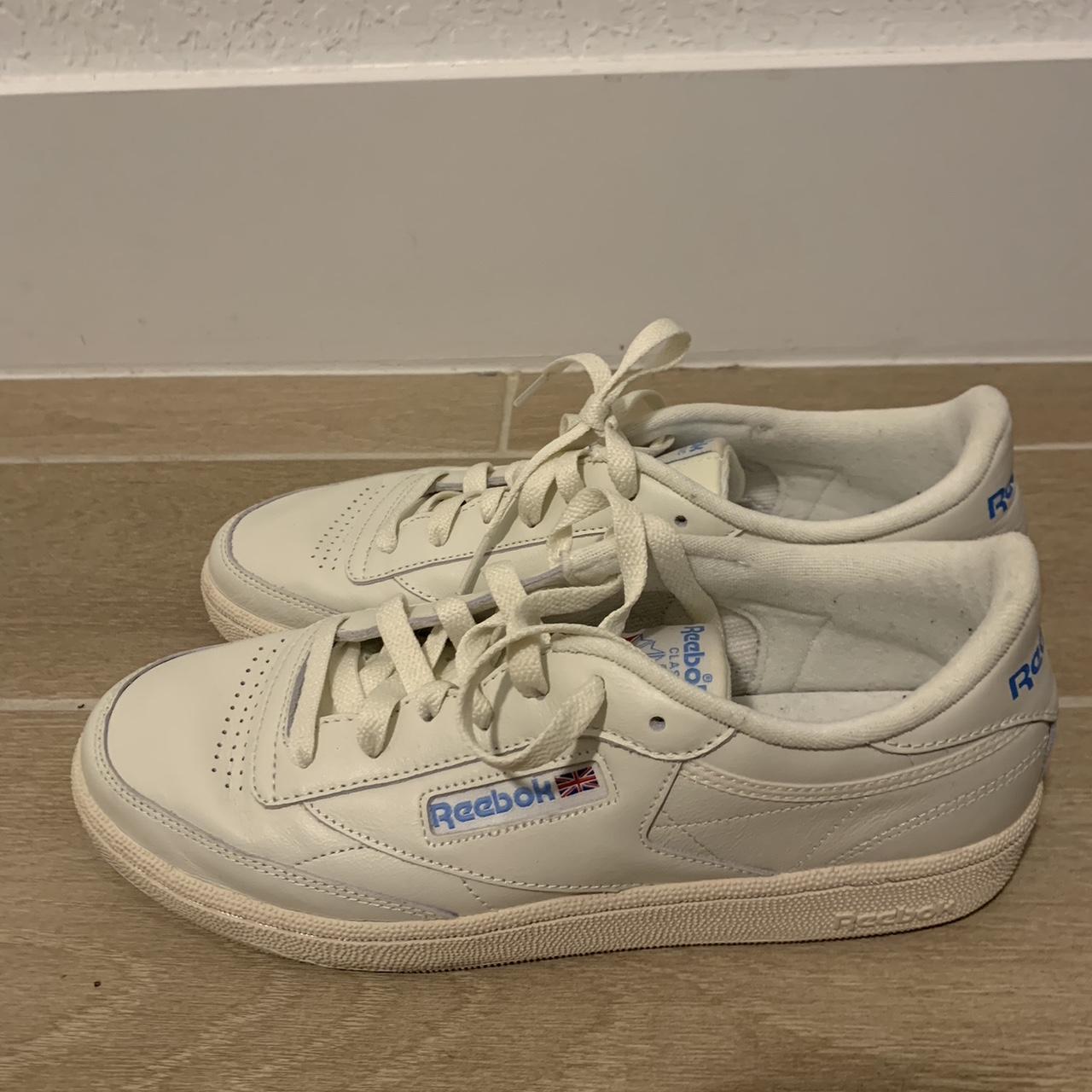 reebok cream trainers