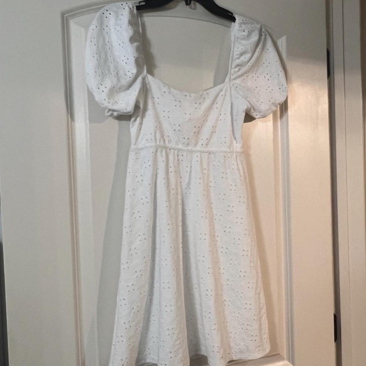 H&M Women's White Dress | Depop