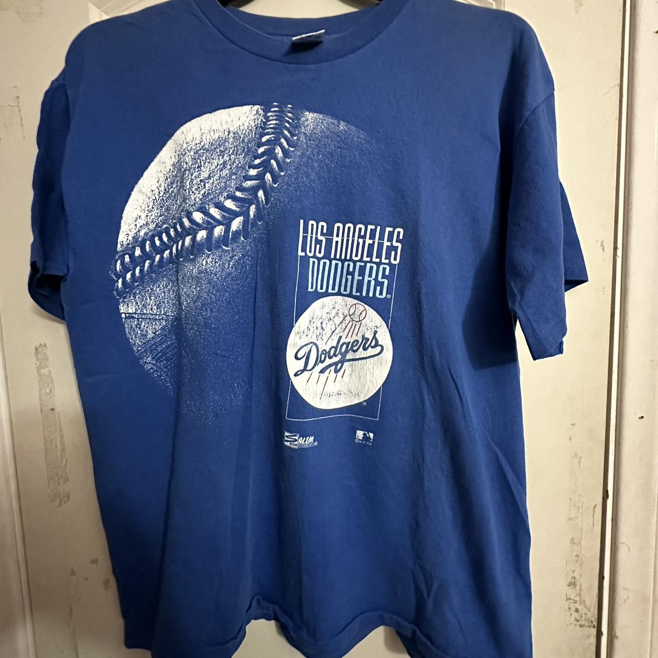 Rare Vintage Single stitch 1991 LA Dodgers - Depop