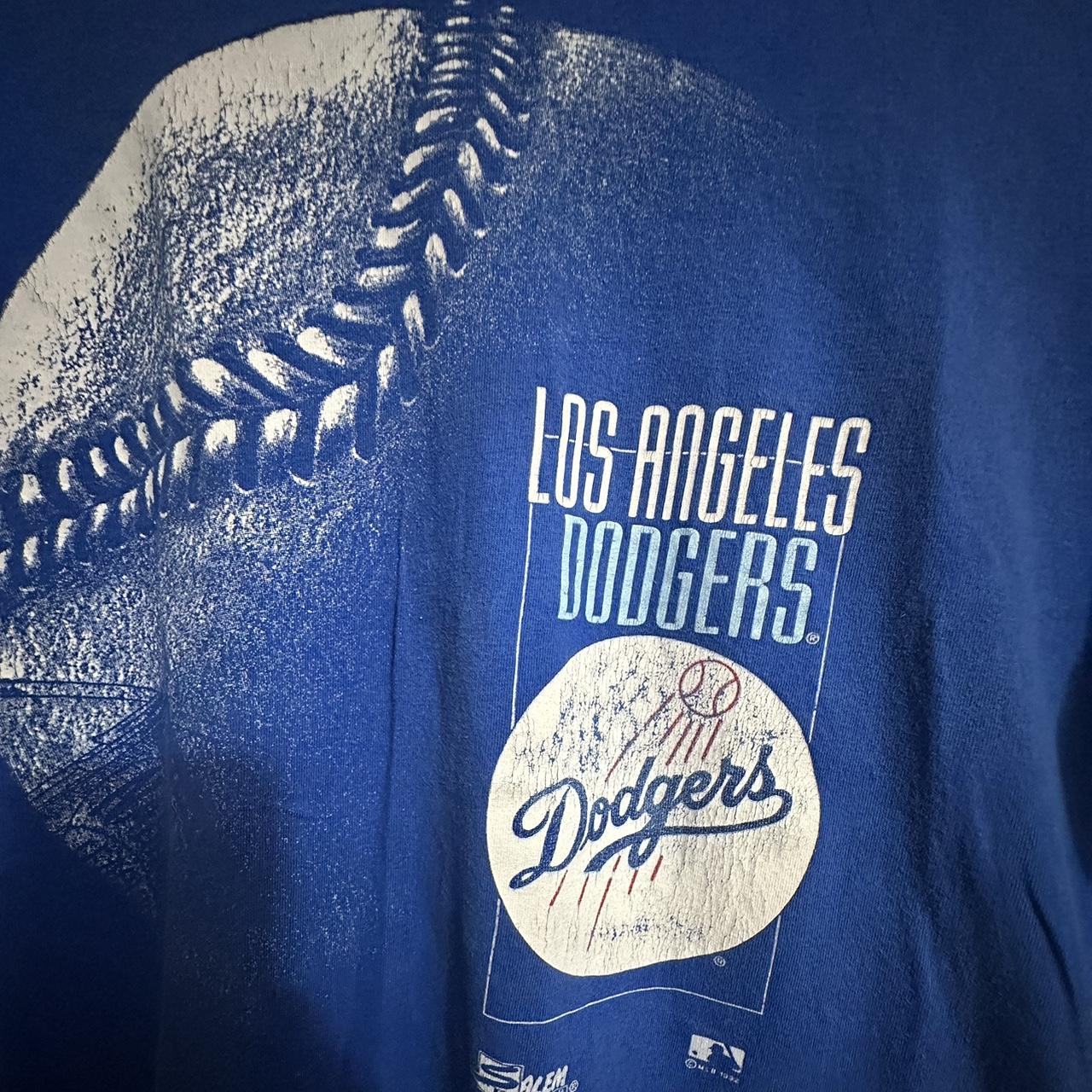 Rare Vintage Single stitch 1991 LA Dodgers - Depop