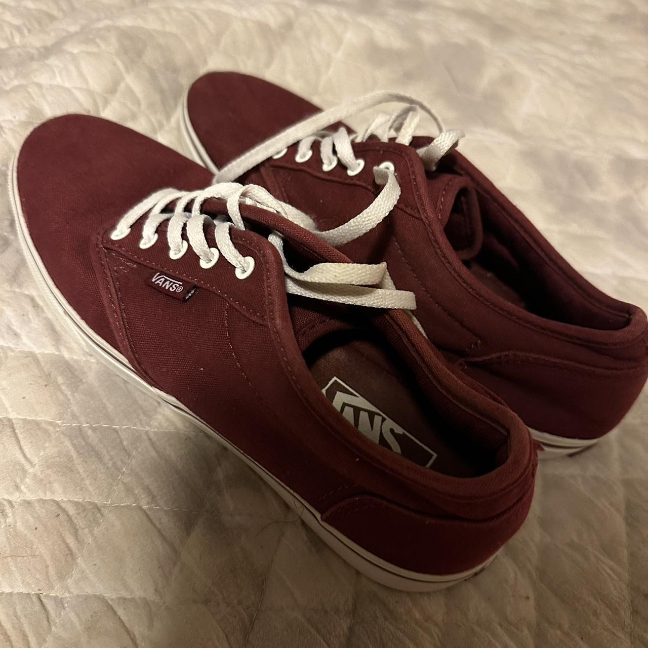 Maroon vans best sale womens