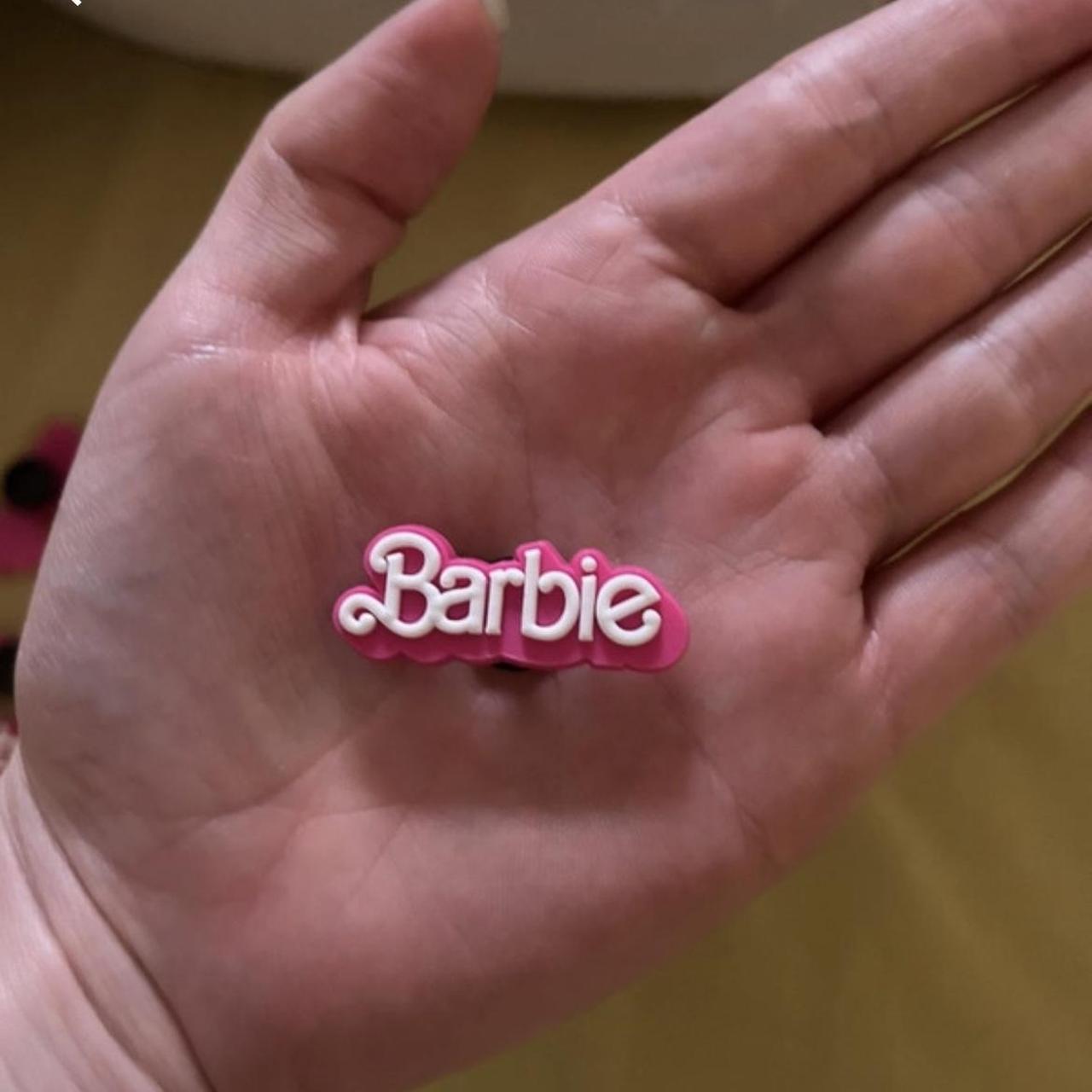 Barbie jibbitz hot pink crocs charm Depop