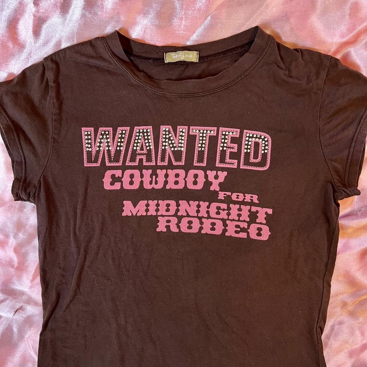 vintage forever 21 baby tee brown with hot pink... - Depop