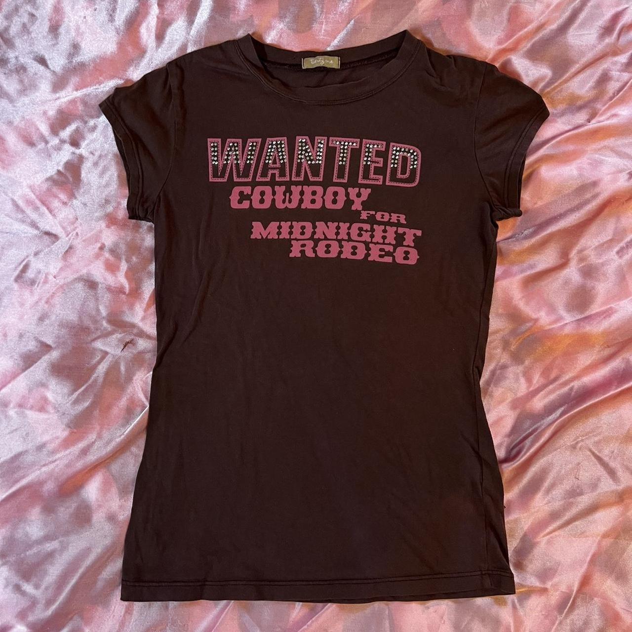 vintage forever 21 baby tee brown with hot pink... Depop
