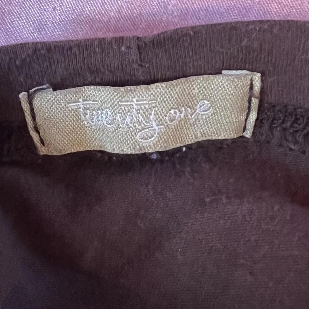 vintage forever 21 baby tee brown with hot pink... Depop