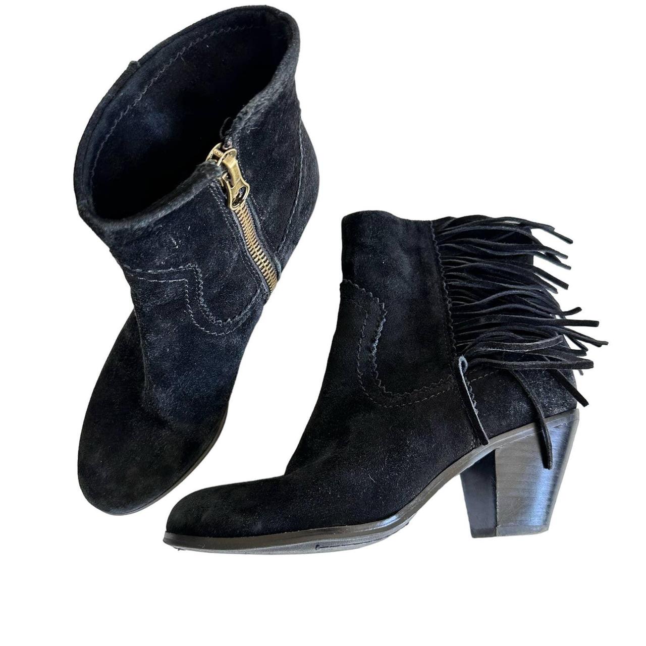 Sam edelman louie discount fringe ankle boots