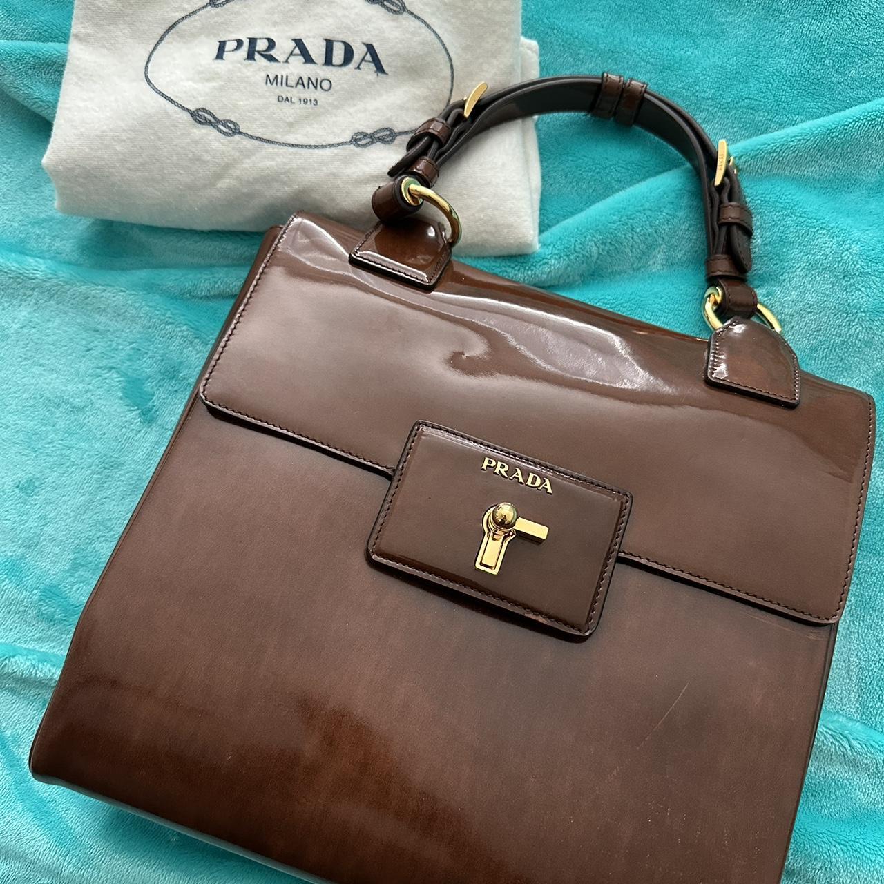 Prada, Bags, Vintage Prada Brown Purse