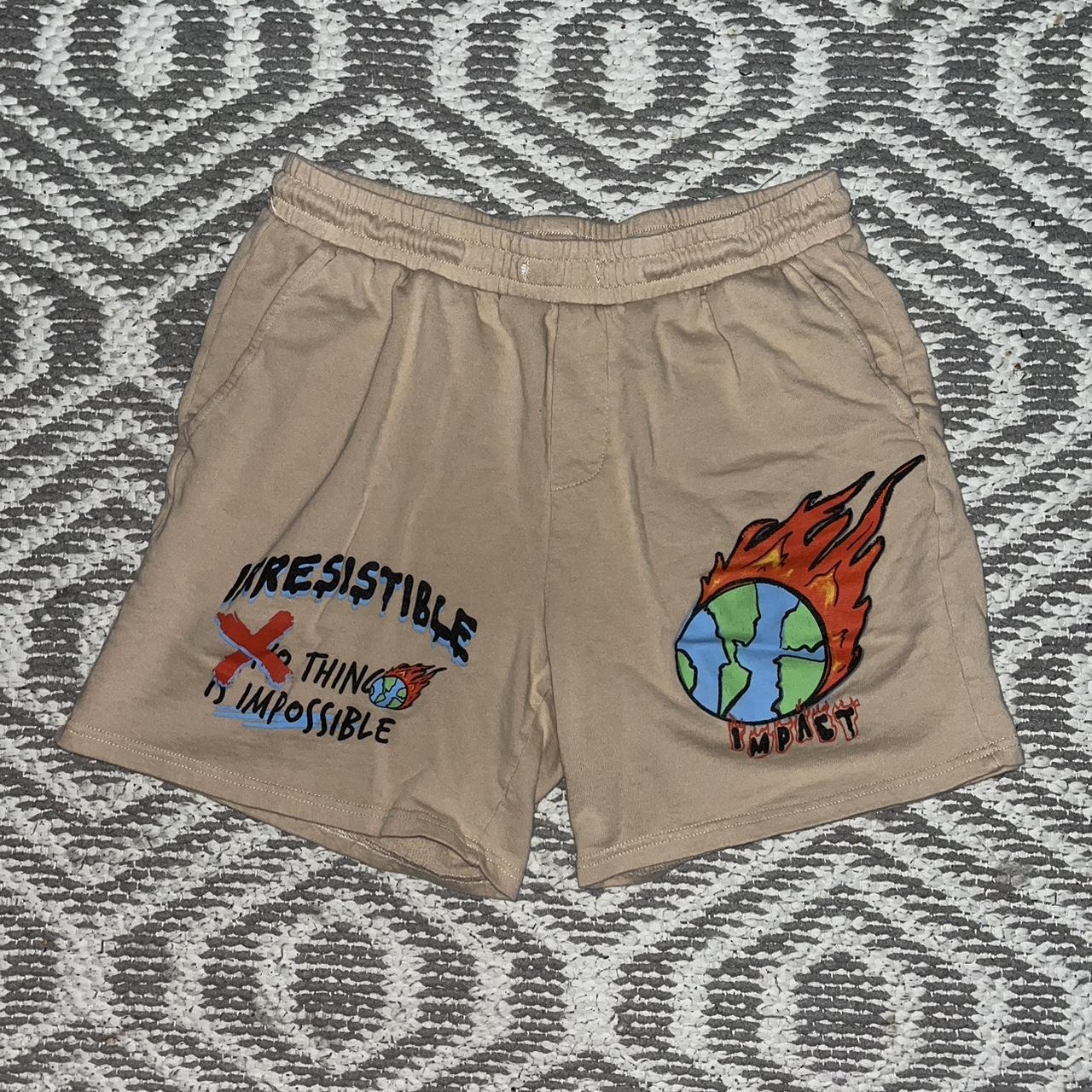 SHEIN Men's Tan Shorts Depop