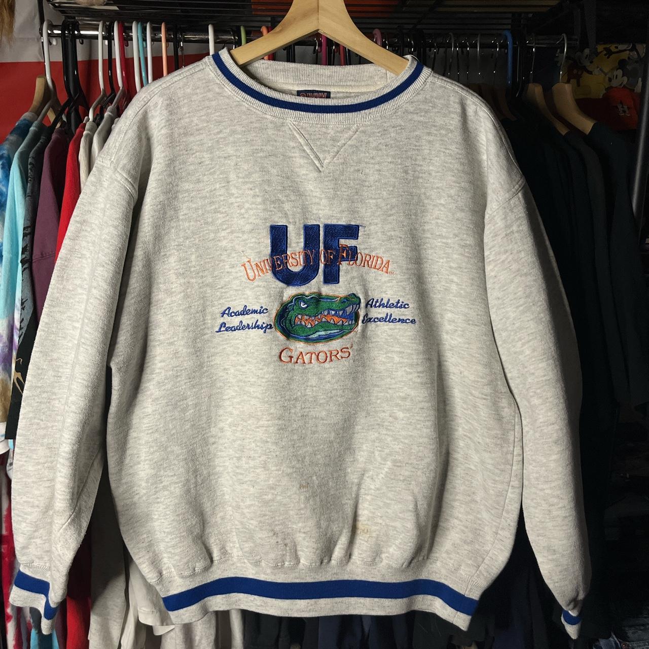 NCAA Men's White and Blue Jumper | Depop