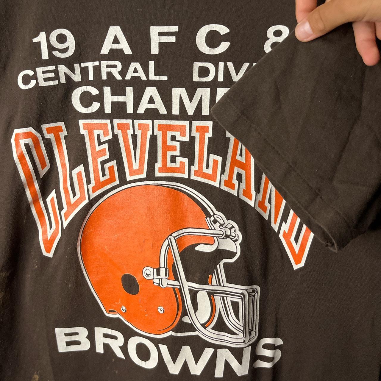 Vintage 80's NFL Cleveland Browns Sportswear Fan Brown T 