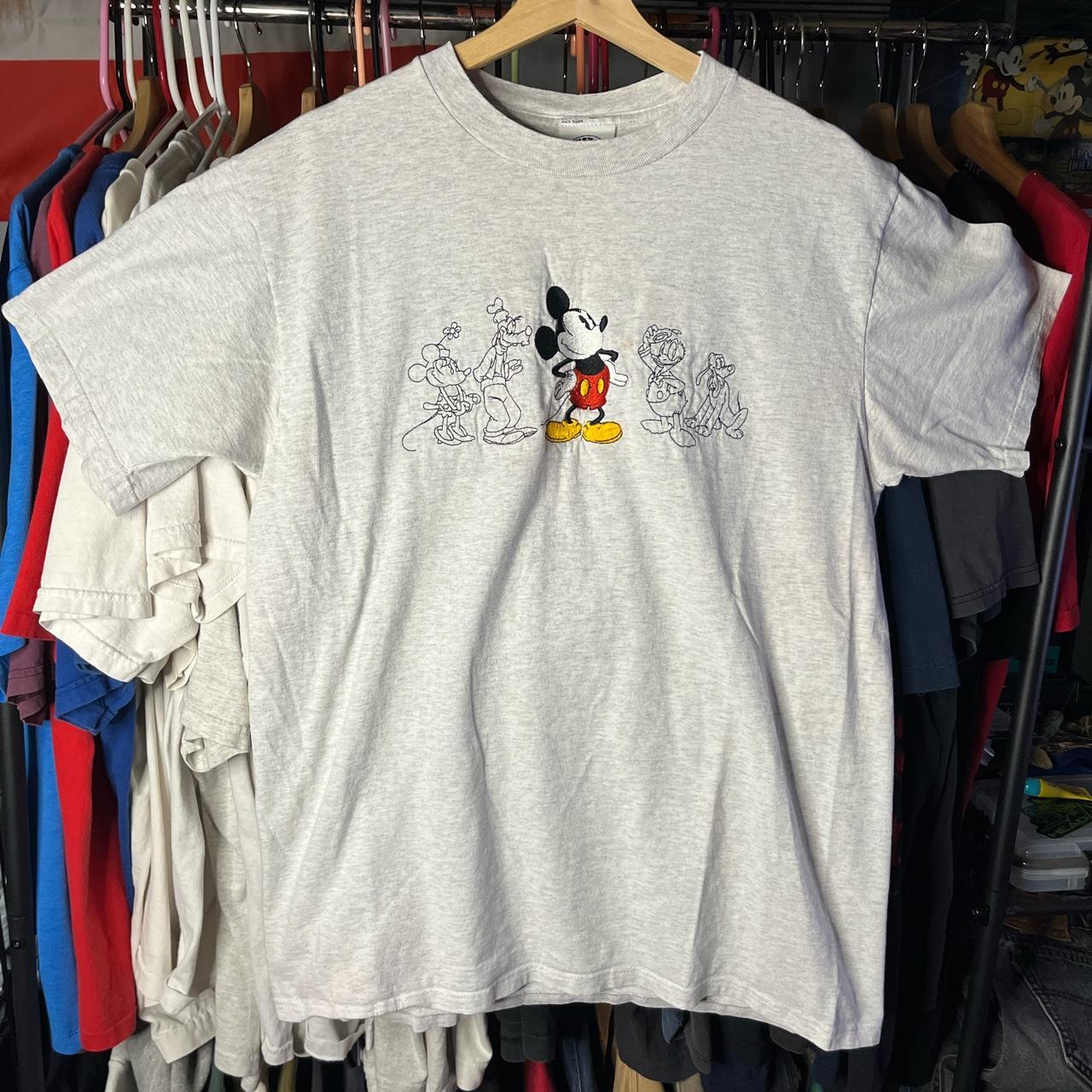 90s Disney Mickey Mouse tee. Cute tee. Tagged L... - Depop