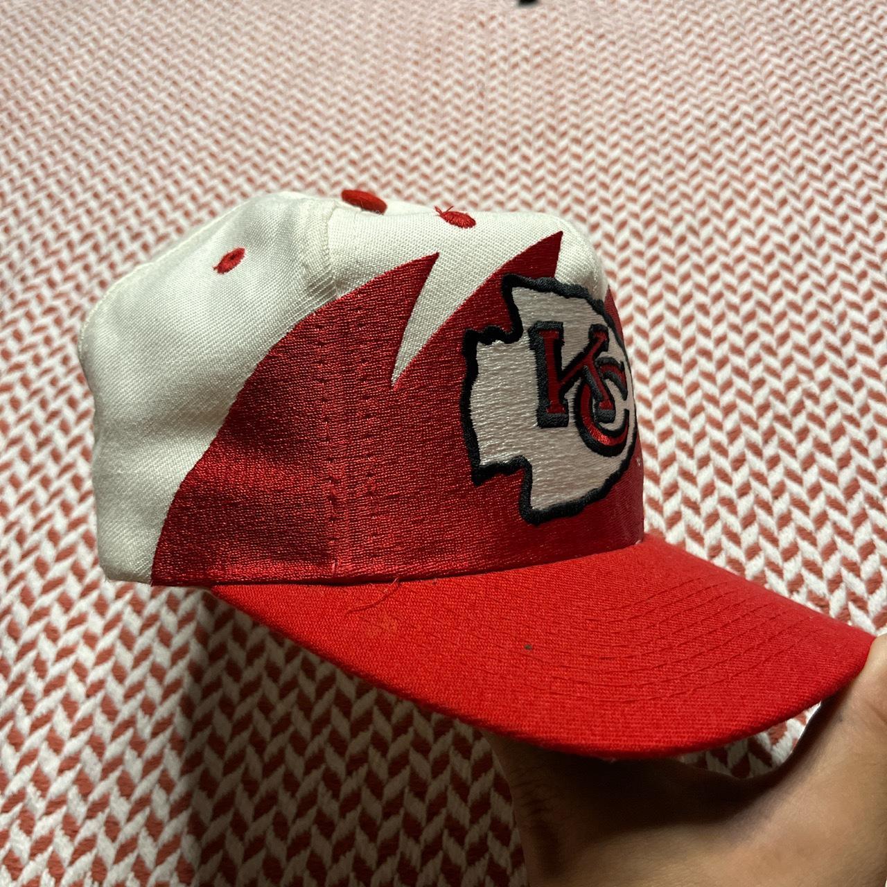 Men's New Era White/Red Kansas City Chiefs Vintage Sharktooth