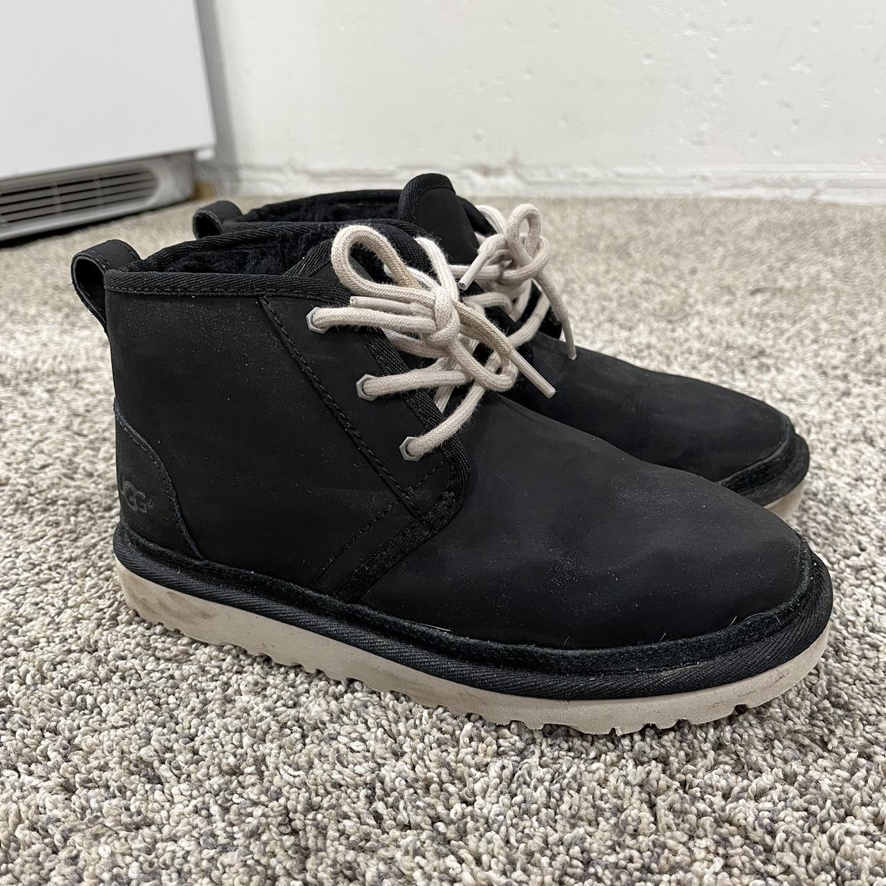 Ugg neumel black lace up 2024 ankle boots