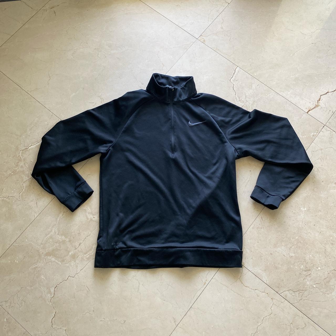 Black Nike dri-fit jacket - Depop