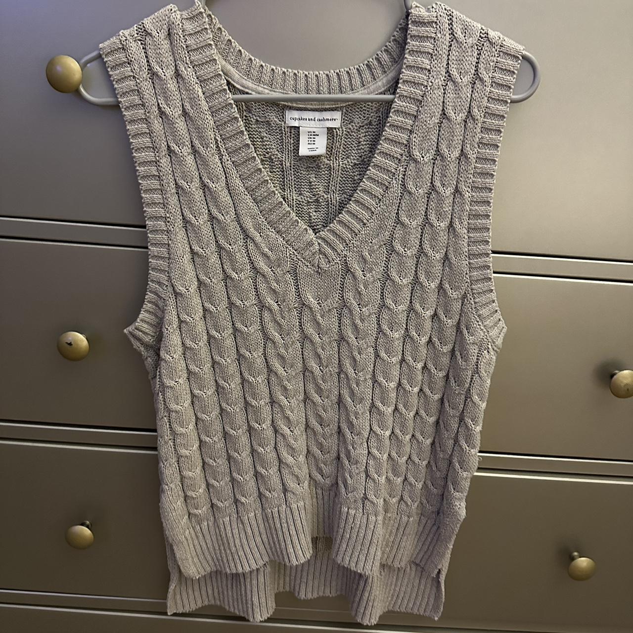 grey silk vest top