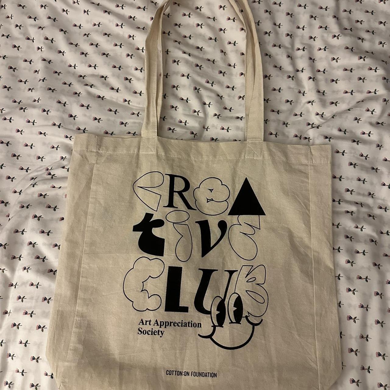 2 cotton on tote bags 🌼 •2 for 10 •about 16x14.5... Depop