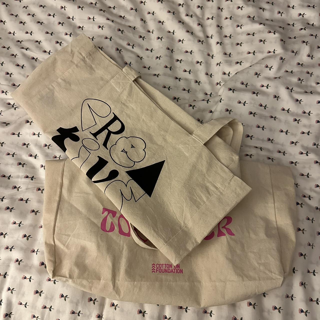 2 cotton on tote bags 🌼 •2 for 10 •about 16x14.5... Depop