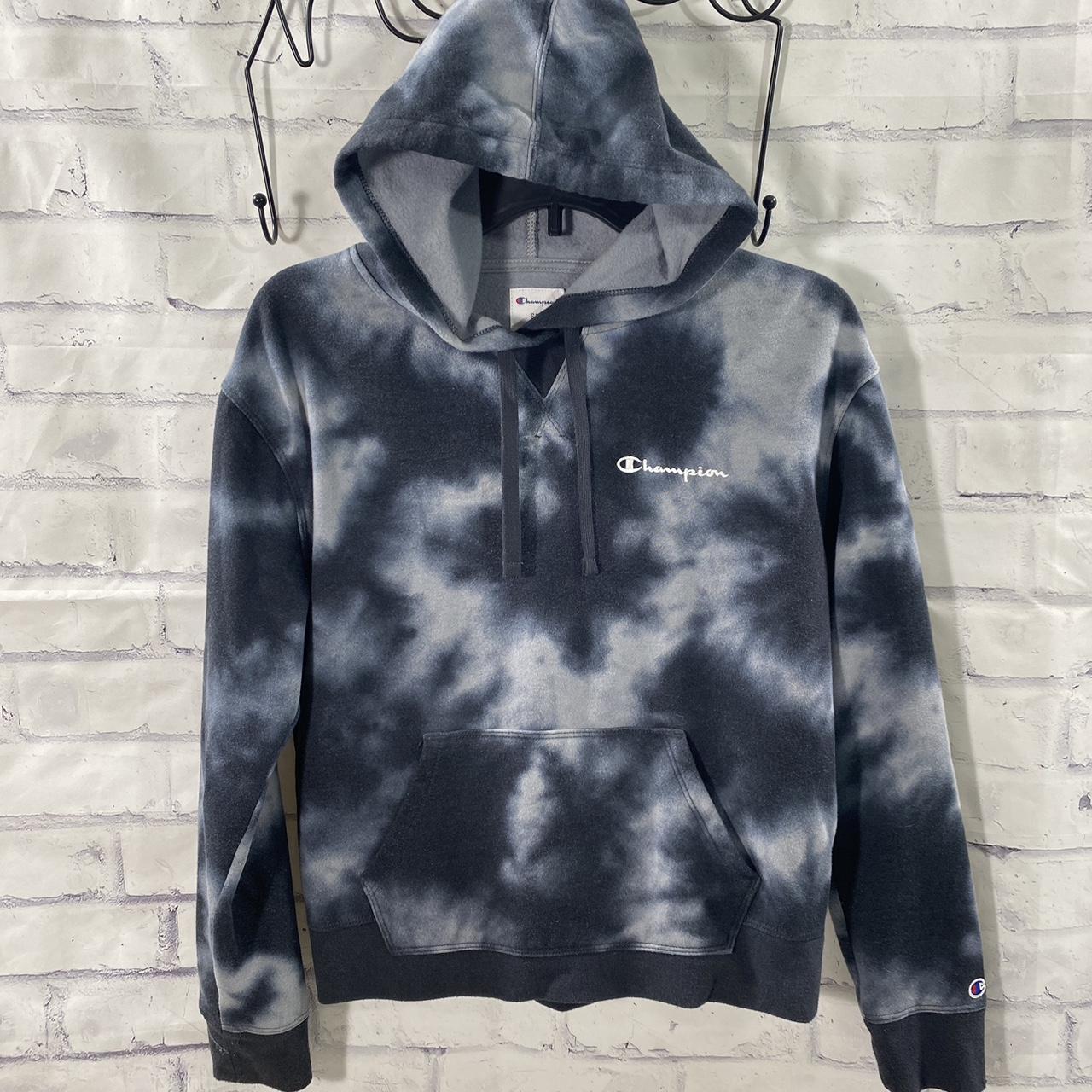 Blue tie sale dye champion hoodie