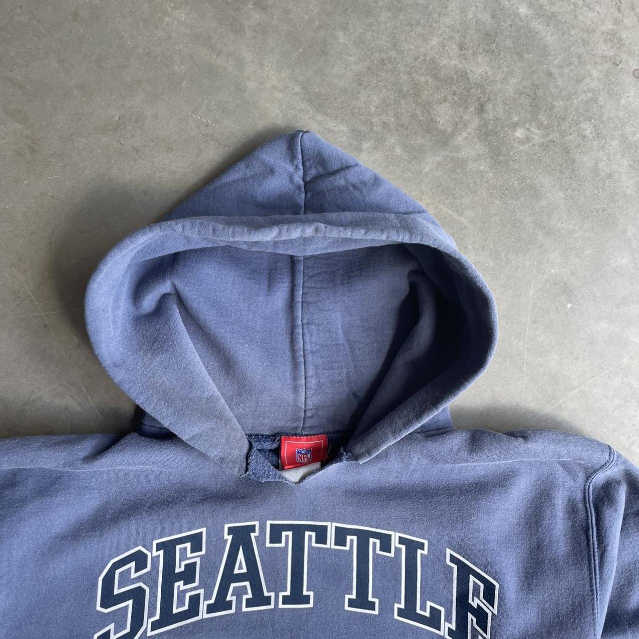 Seahawks vintage hoodie double layer hood and hoodie - Depop