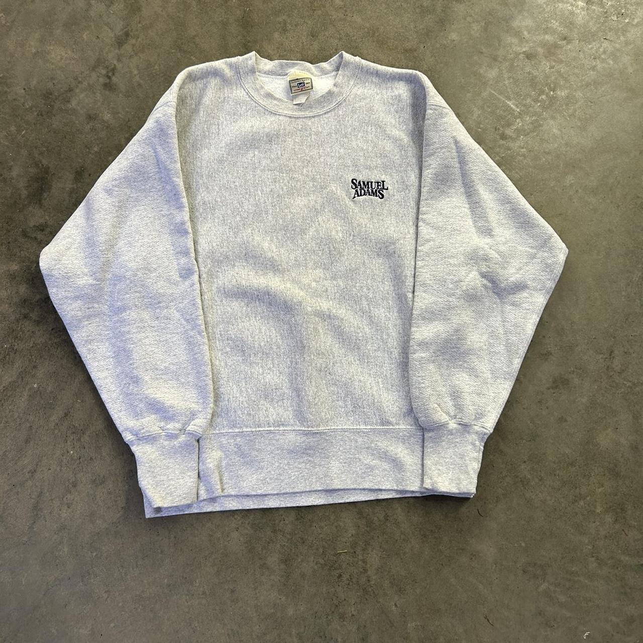 90’s Samuel Adams Alcohol Heavyweight Sweatshirt... - Depop