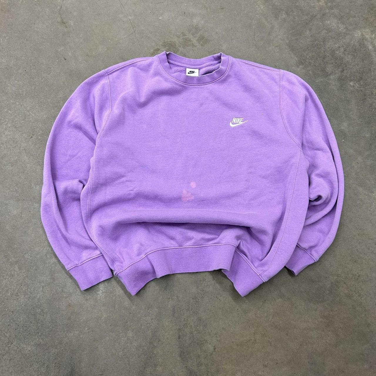 00’s Lavender Purple Nike Crewneck Size Large 24 x... - Depop