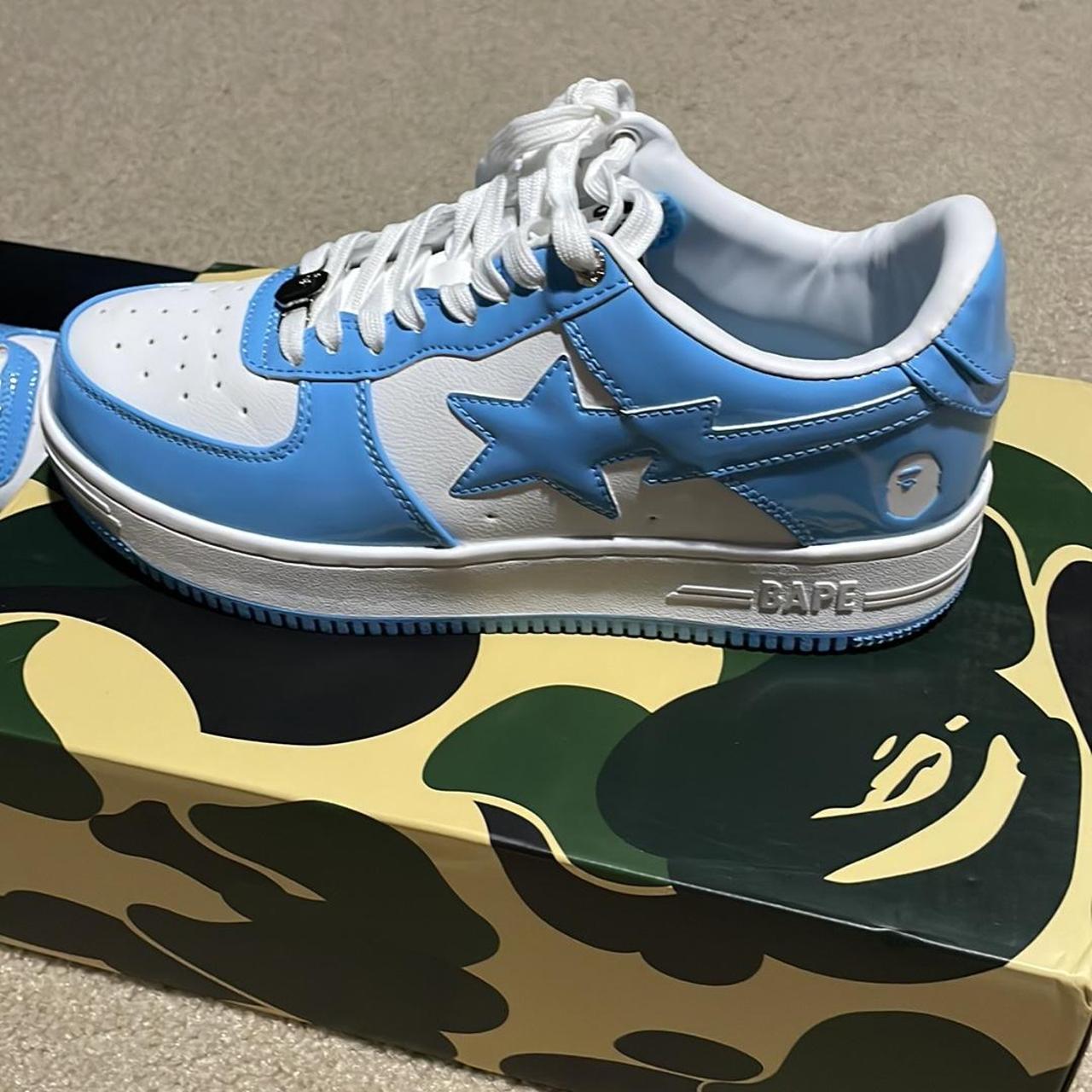 Bapesta Two Tone Light Blue #Bapesta #Bape #BathingApe - Depop