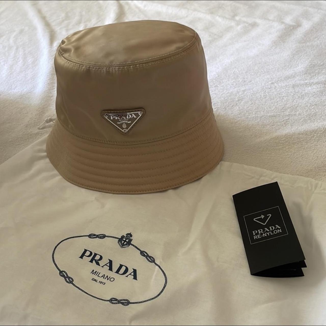 Prada bucket hat Brand new never worn Size one size - Depop