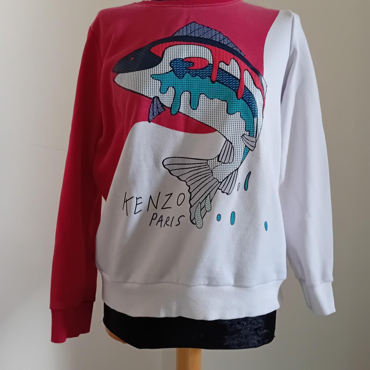 Kenzo Paris Fish sweatshirt. Size L pit to pit 20. Depop