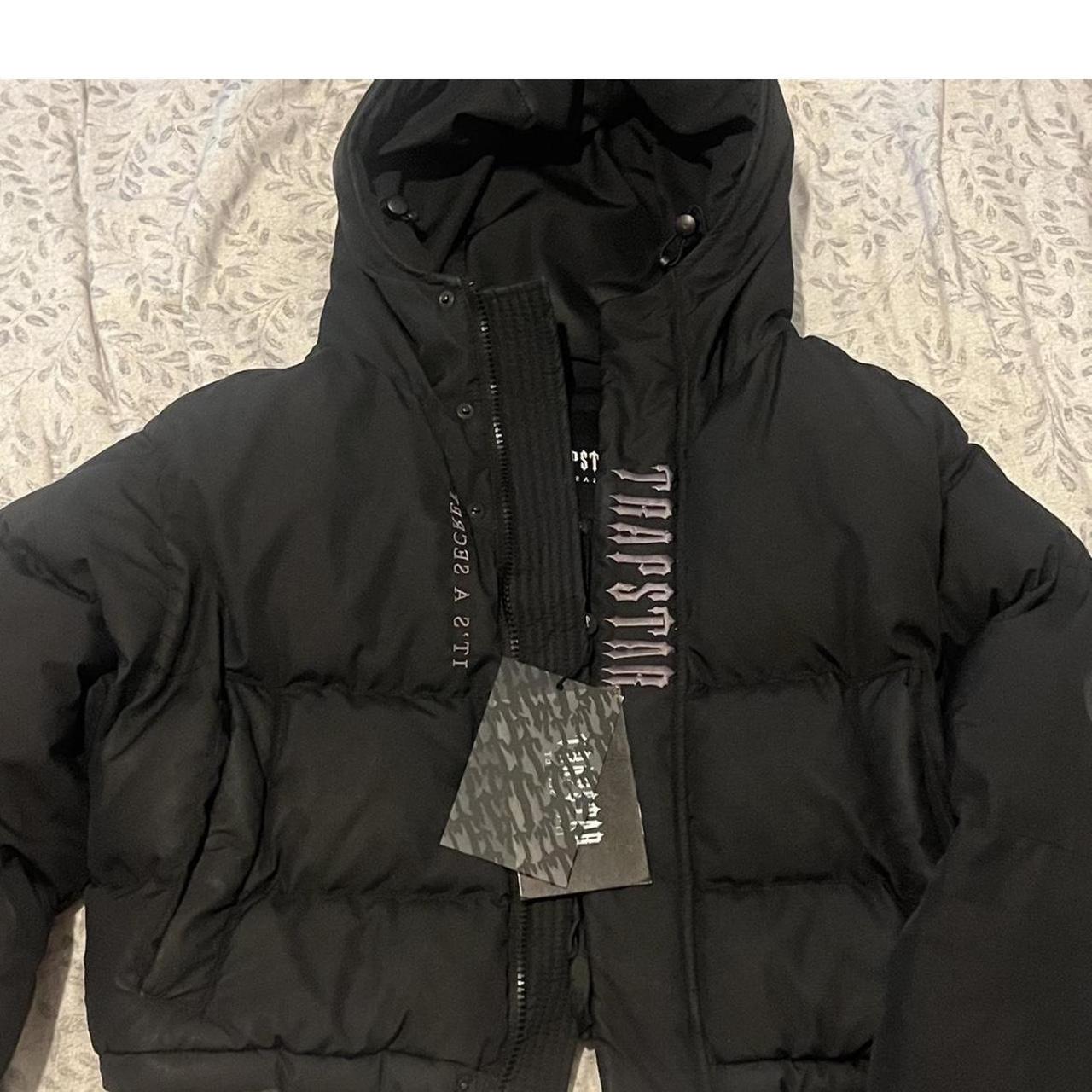 women’s trapstar decoded jacket / slight fault with... - Depop