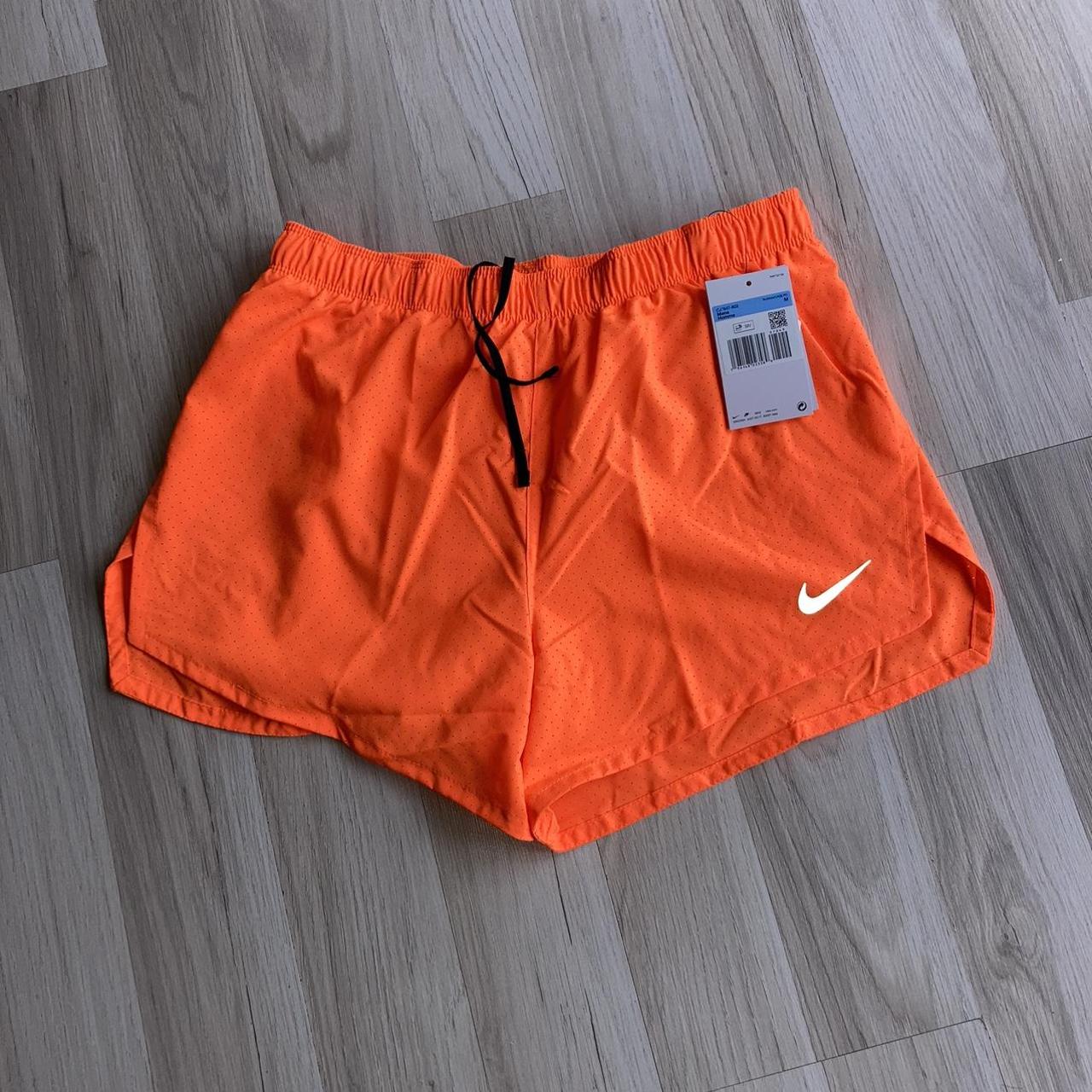 Mens Nike running shorts Orange Mens DRI-FIT running... - Depop