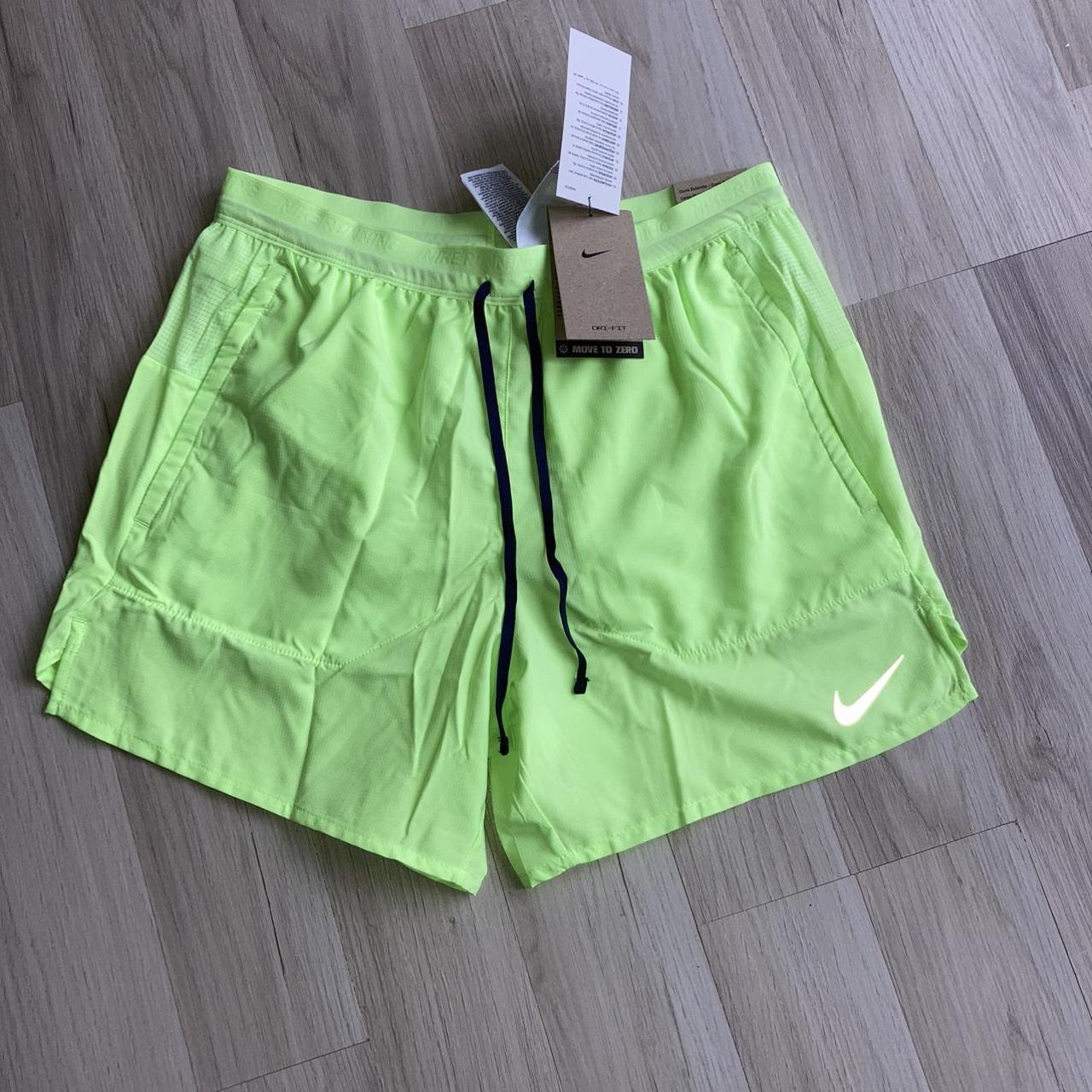 Mens Nike flex running shorts Rare colour Green... - Depop