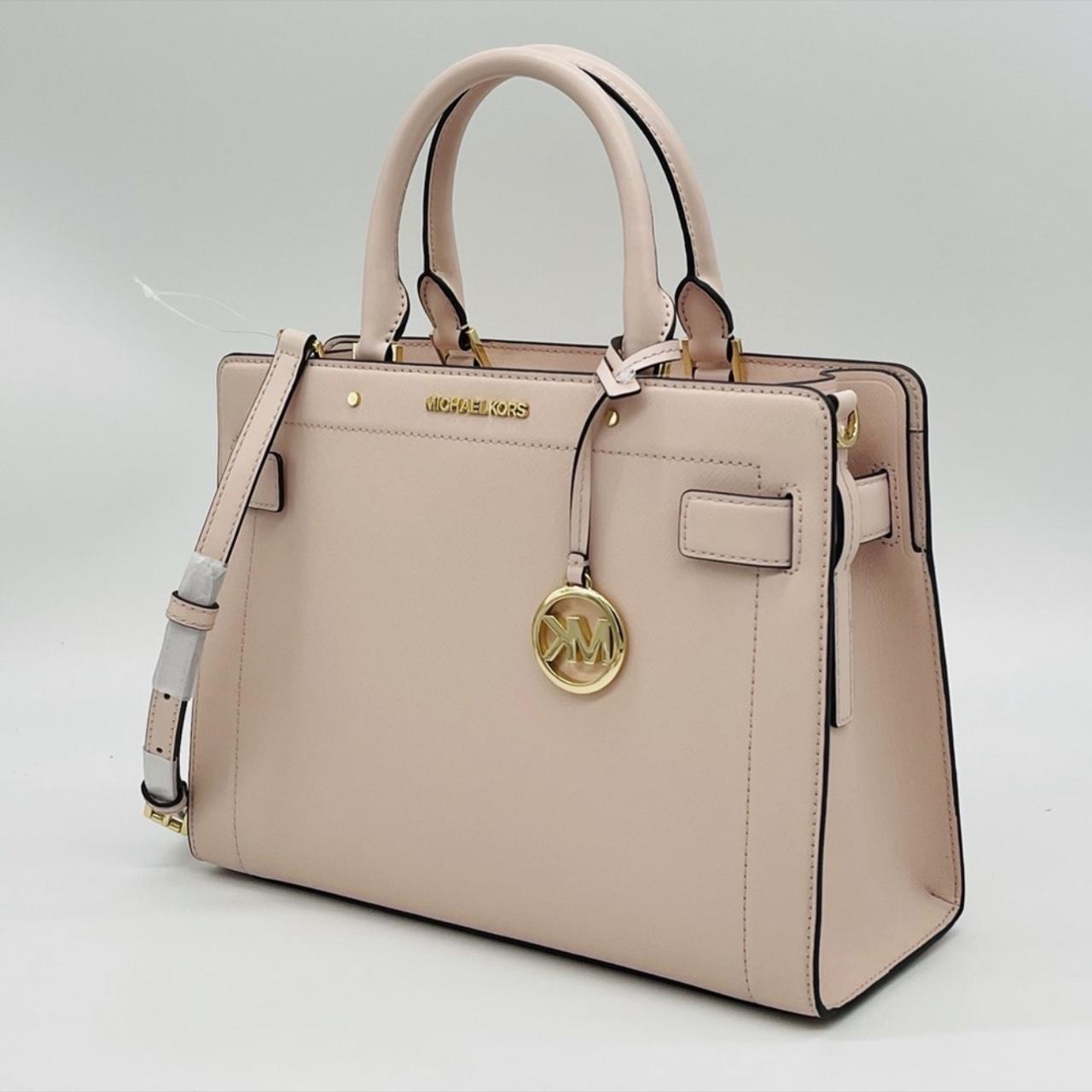 MK Rayne Medium Saffiano Leather Satchel, Women's Fashion, Bags