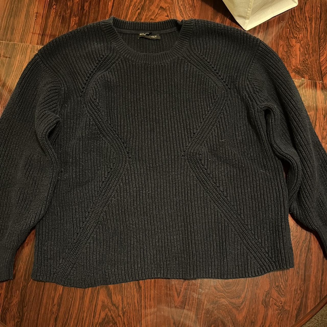 banana republic sweater | navy blue | tagged at... - Depop