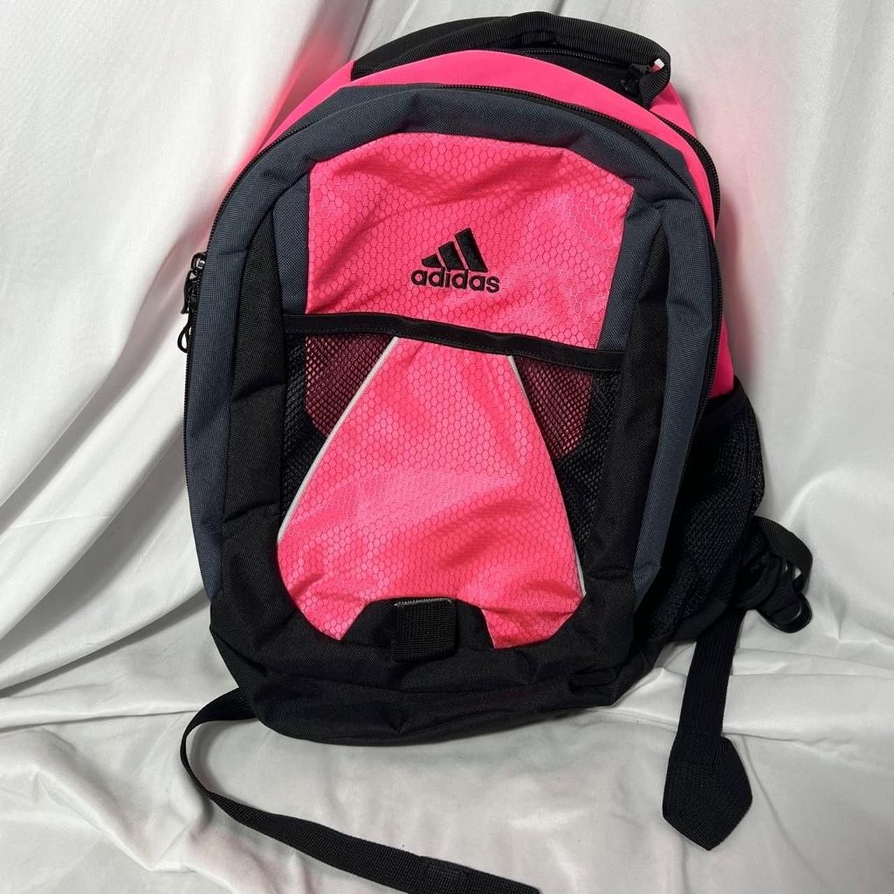 Black and pink adidas backpack best sale