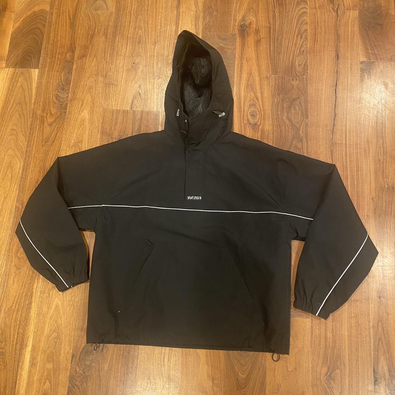 Harlaut apparel black quarter zip jacket water... - Depop