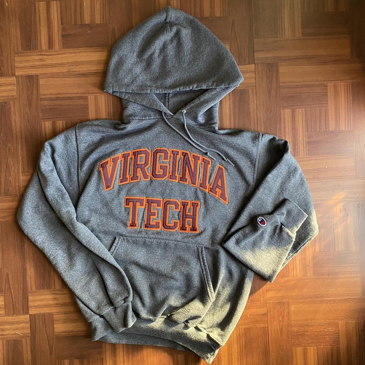 Vintage 90s Champion Virginia Tech Hoodie Men’s...