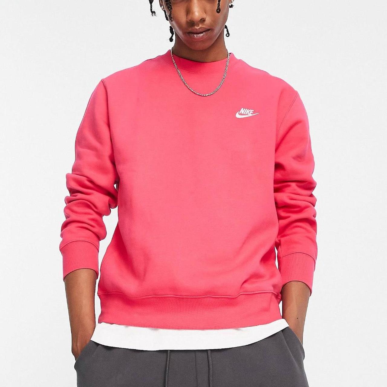 men s pink Nike crewneck Size xs Bought for Depop