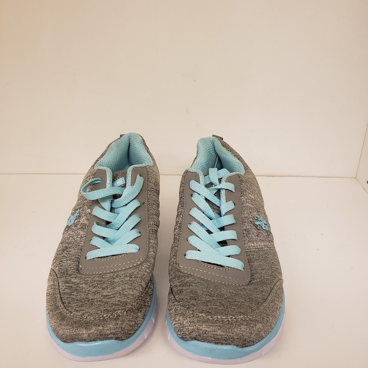 U.S POLO ASSN SNEAKER SHOES GRAY SIZE 9 Pre-Owned... - Depop