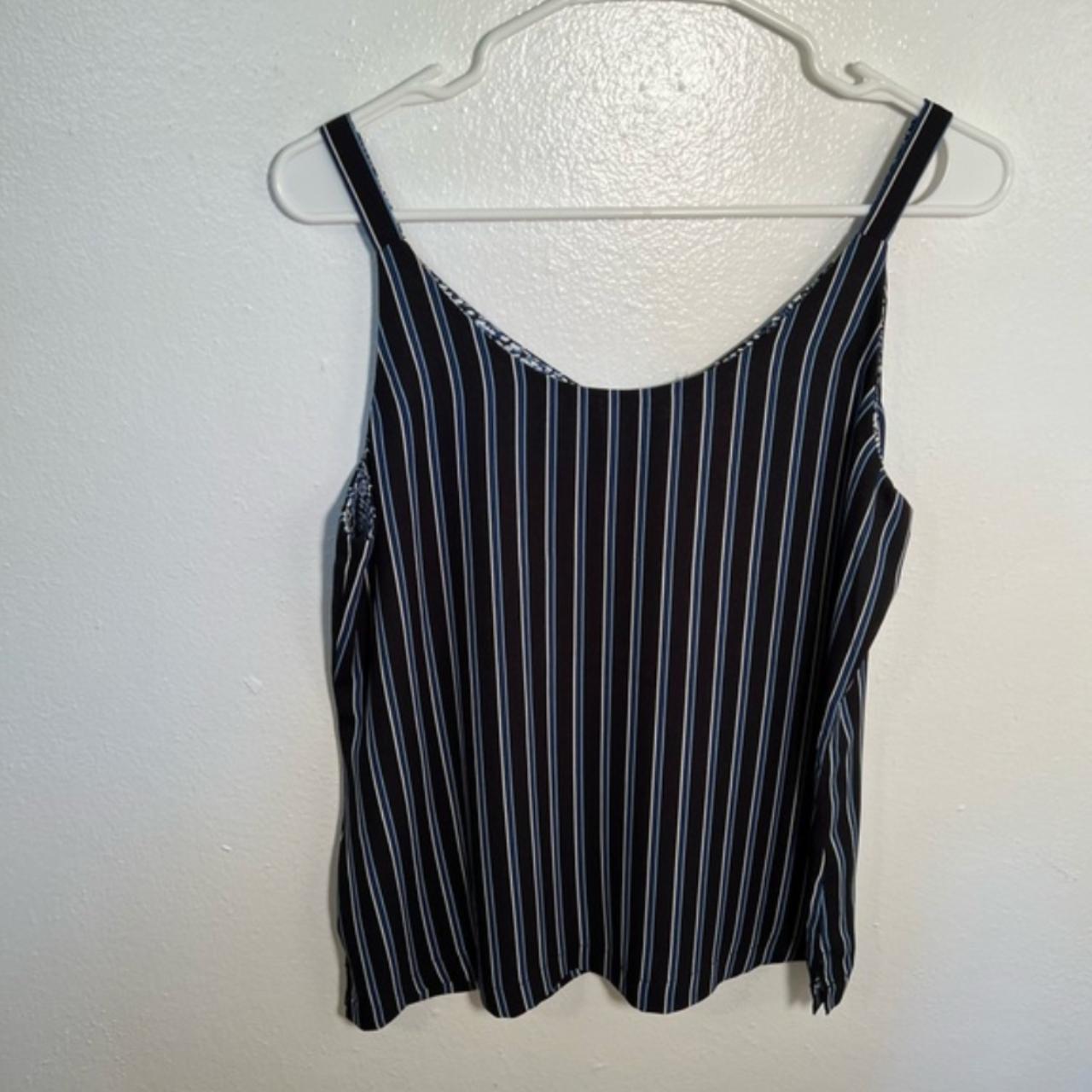 White House Black Market Women’s Ultimate Reversible Stripe/Abstract  Camisole